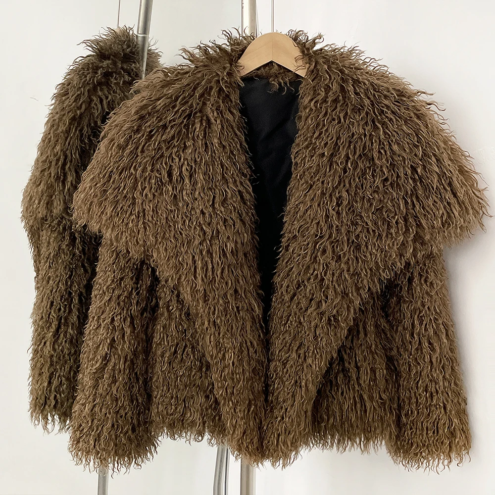 Fur Coat Eco-friendly Faux Fur - Winter Clothing Store 评论和价格
