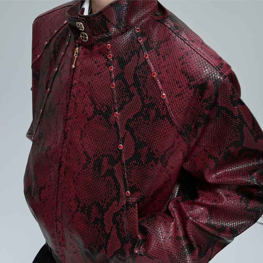 Mens Autumn Jacket Python Text - Winter Clothing Jewel 评论和价格