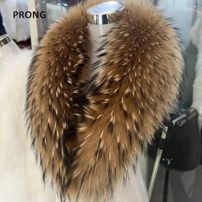 Natural Raccoon Fur Collar Rea - Winter Clothing Uae 评论和价格