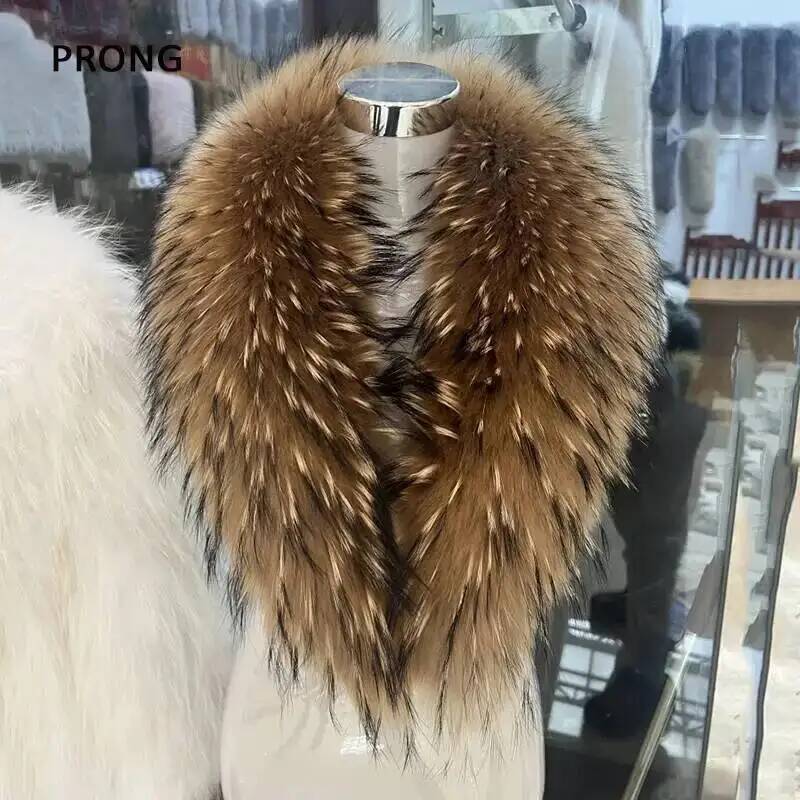 Natural Raccoon Fur Collar Rea - Winter Clothing Uae 评论和价格