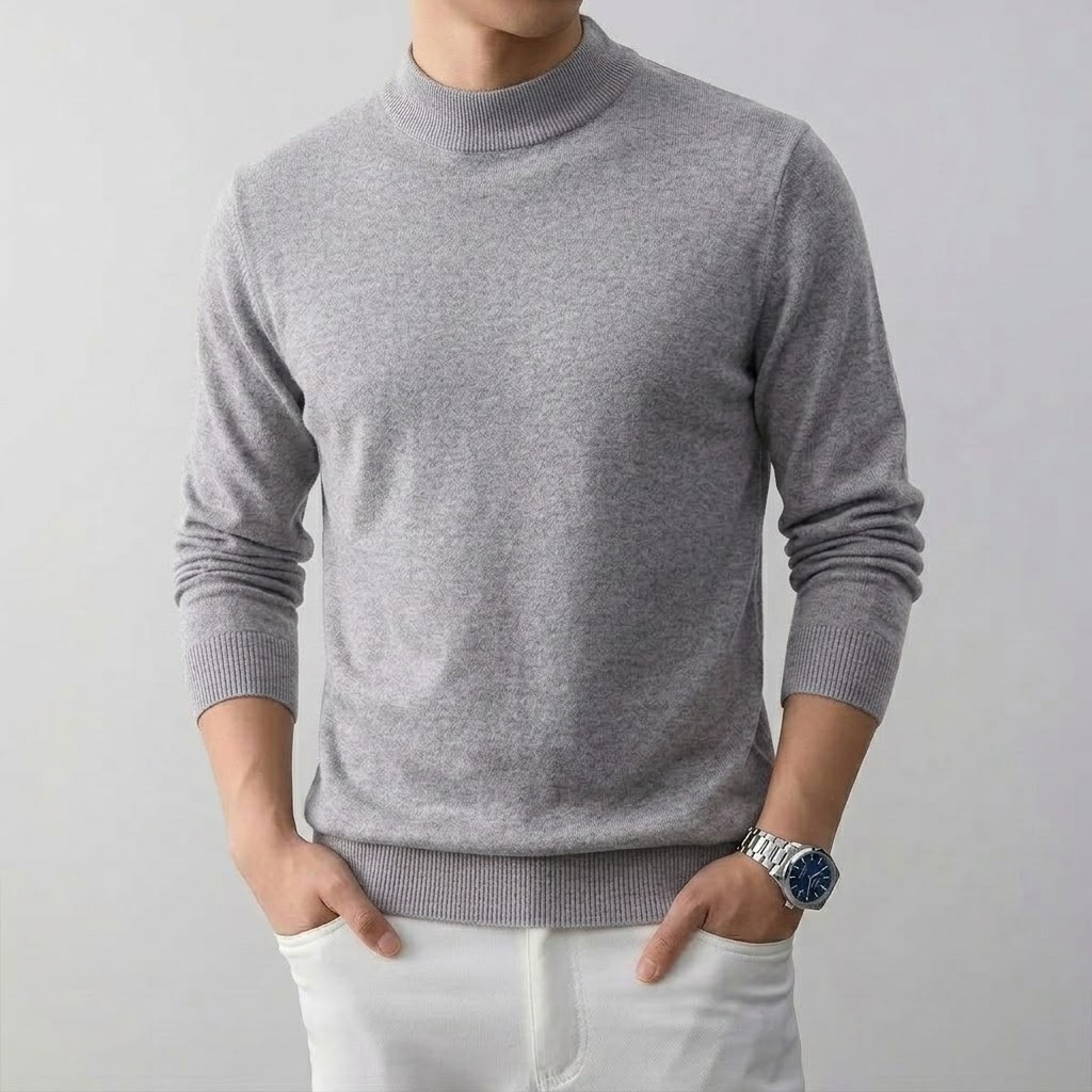 Men's Solid High Stretch Mock  - Winter Clothing Uae 评论和价格