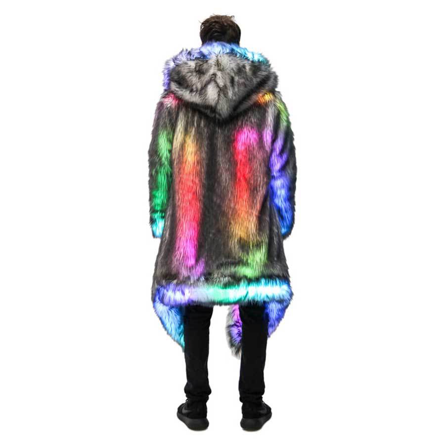 Faux Fur Coat Men Hooded Outer - Winter Clothing Uae 评论和价格