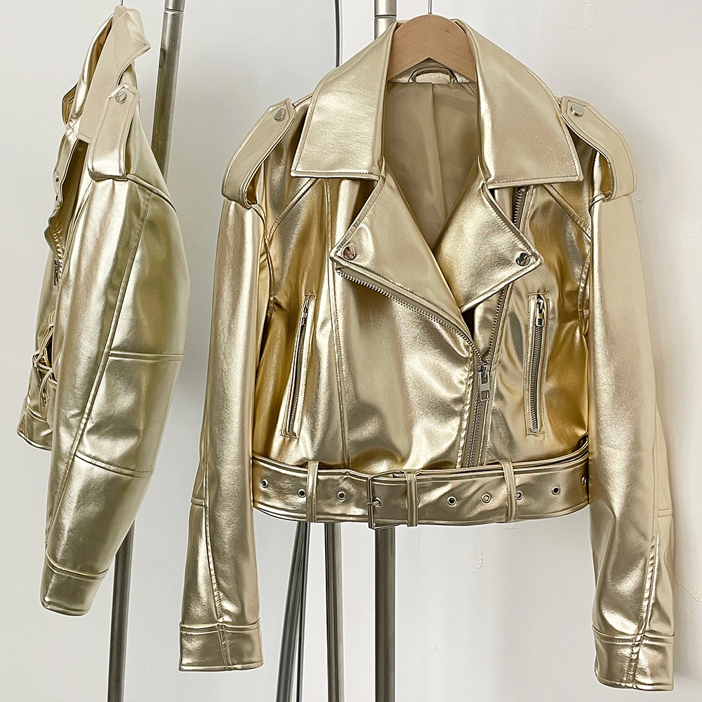 Faux Leather Jacket Female Aut - Winter Clothing Store 评论和价格
